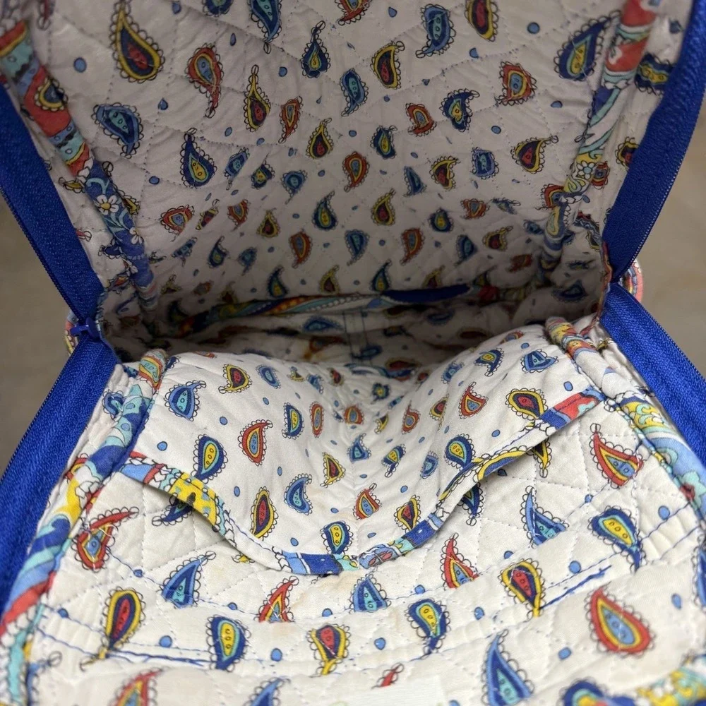 Vera‎ Bradley Marina Paisley Backpack Retired Quilted Cotton Bag